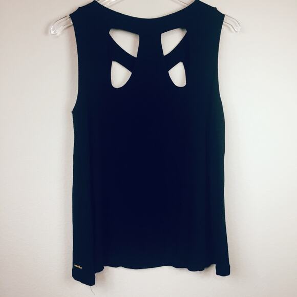 Senha | Black Cutout Top | Sz Large - Picture 2 of 5